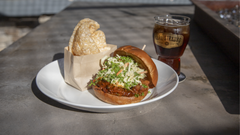 Sandwitch and a drink